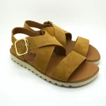 VIVANT sandalias transicion LARA SER WHISKY (MARRÓN)